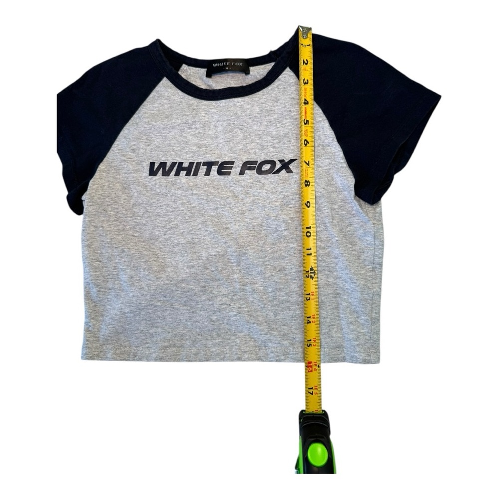White Fox No Reason Baby Tee Grey Marle - Picture 6 of 8